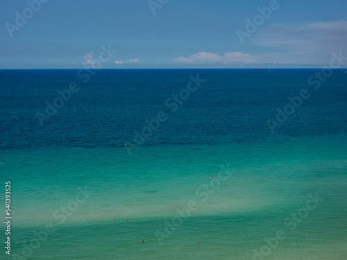 beach with blue sky © halitomercamci