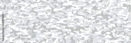 Fototapeta Naklejka Na Ścianę i Meble -  Snow War Digital Camouflage, Highly sophisticated camouflage pattern to destroy visibility from digital devices, Strategy for hiding from detection and assault clearance.