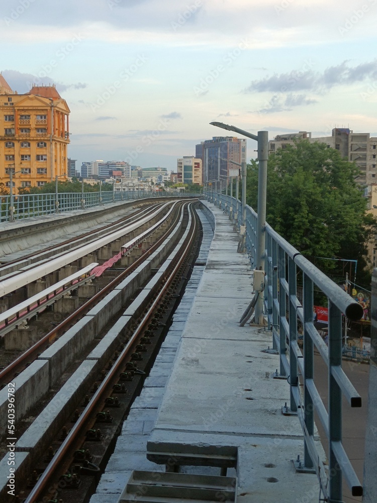 Naklejka premium METRO IN THE CITY OF JOY