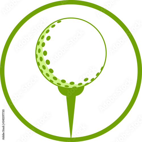Circle with golf ball inside