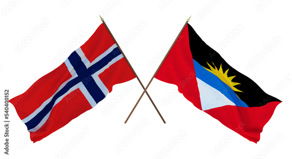 Background, 3D render for designers, illustrators. National Independence Day. Flags Iran and Barbuda Background, 3D render for designers, illustrators. National Independence Day. Flags Iran and Barbuda