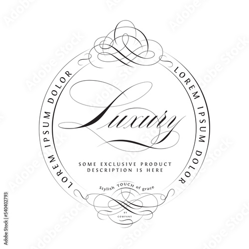 Vintage Calligraphic Frame