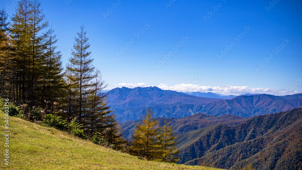 日光白根山の中腹から見る景色【丸沼高原】/日本群馬県 日光白根山の中腹から見る景色【丸沼高原】/日本群馬県