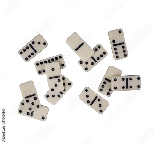 some domino pieces