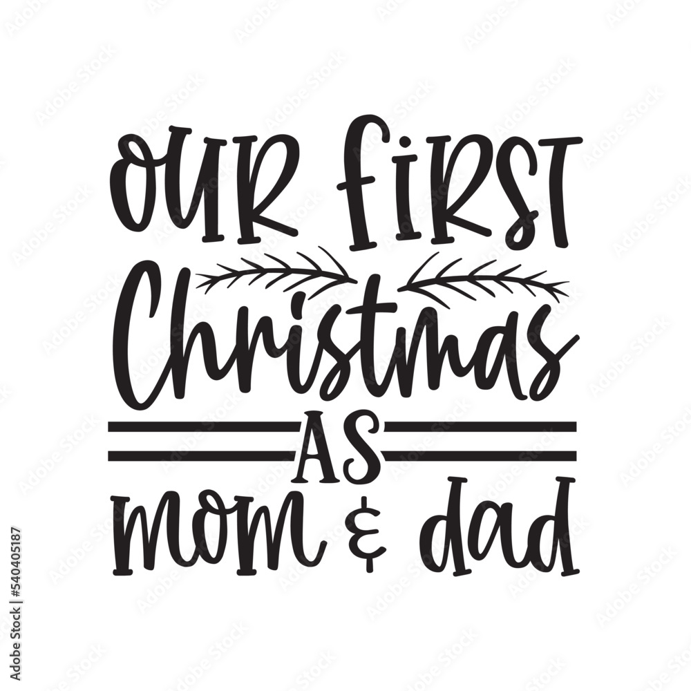 Our first christmas as mom & dad 
