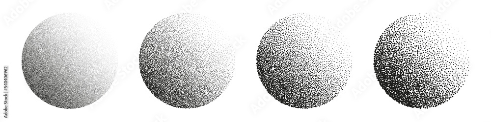 Ταπετσαρία Round shaped dotted objects, stipple elements