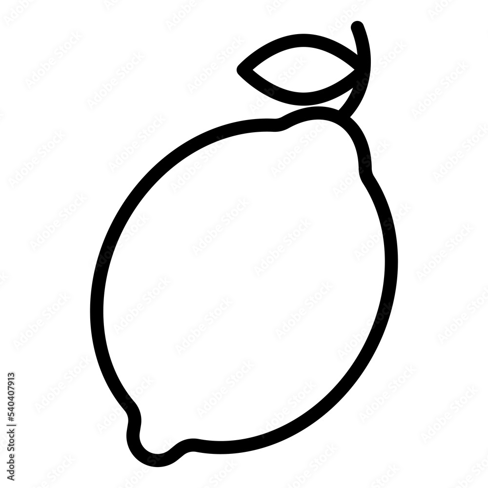 Lemon icon. Icon of lemon in outline or line style. Icon for any web and app project. Lemon icon. Icon of lemon in outline or line style. Icon for any web and app project.