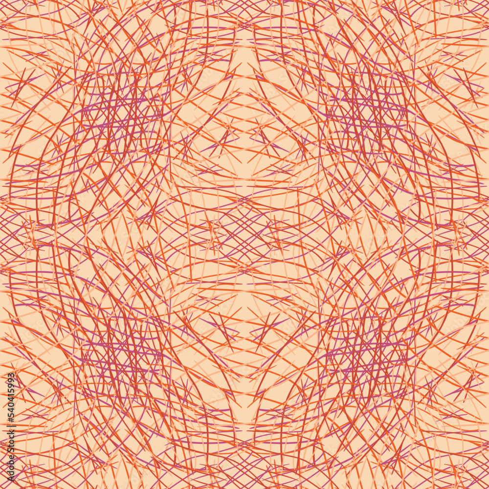 Seamless fractal pattern in vector format for printed fabrics or any ...
