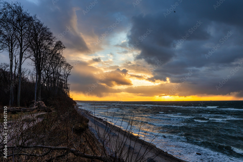 Obraz premium Panorama Steilküste Ostsee Nienhagen