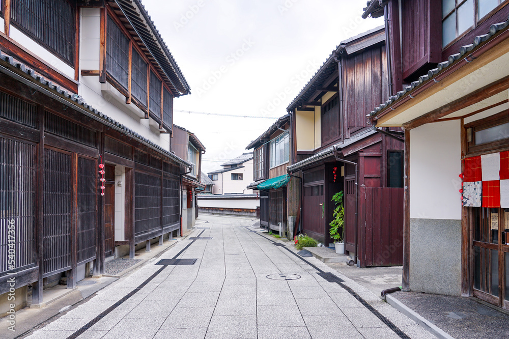 小浜市小浜西組伝統的建造物群保存地区の街並み（福井県小浜市）
