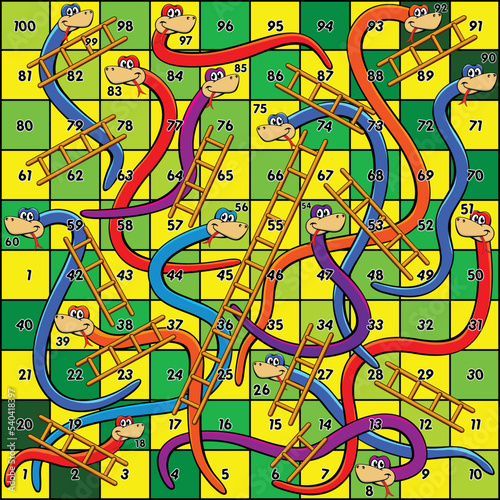 snakes and ladders board game design