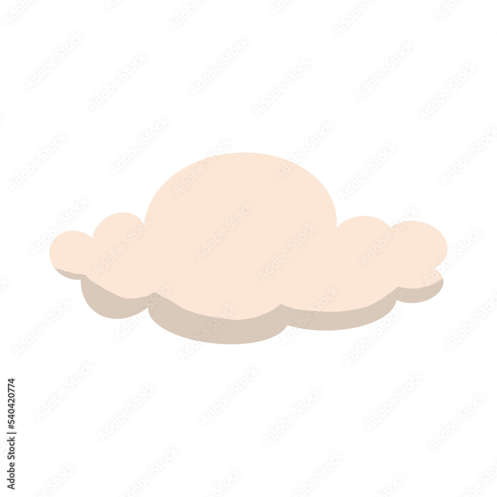 Obraz premium Cloud on the white background