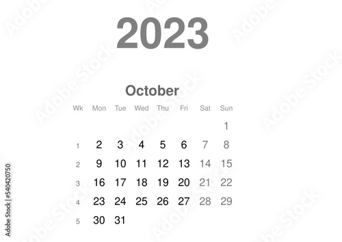 kalendarz EN -2023 - 10