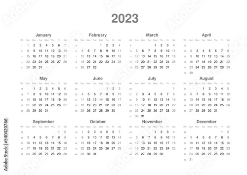 kalendarz EN -2023 - year 02