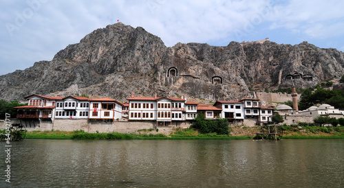 The historical city of Amasya in Turkey photo