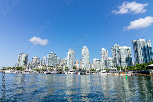 Skyline of Vancouver, Canada on a warm summer day © gdefilip