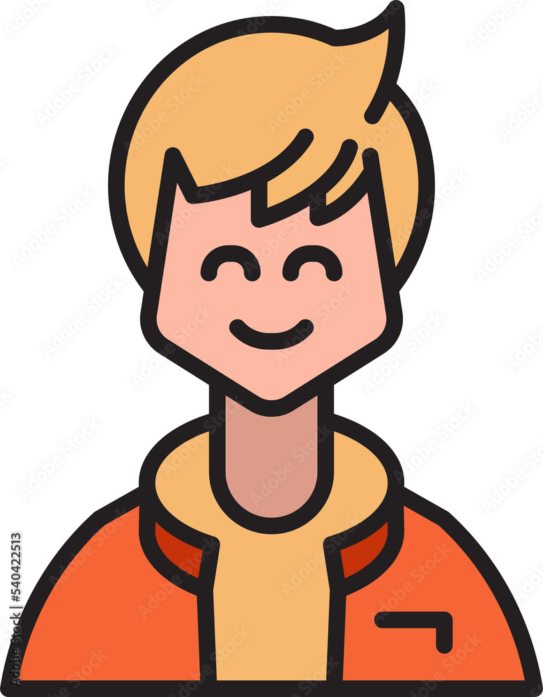 male character avatar illustration