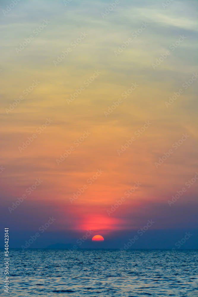 Fototapeta premium sunset over the sea