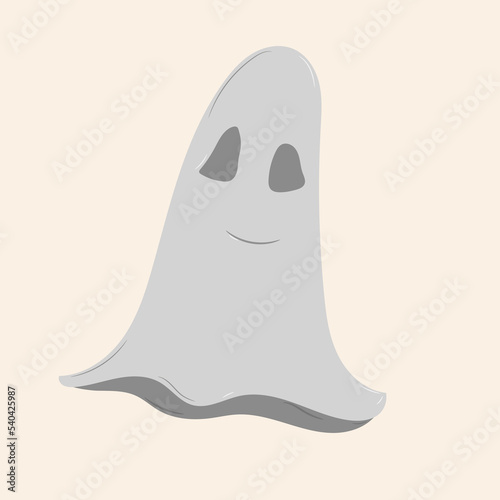 Ilustracion digital de un fantasma por Halloween photo