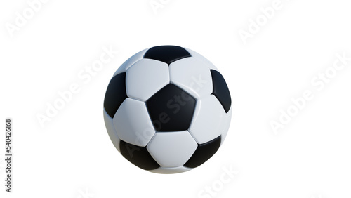 soccer ball isolated on white