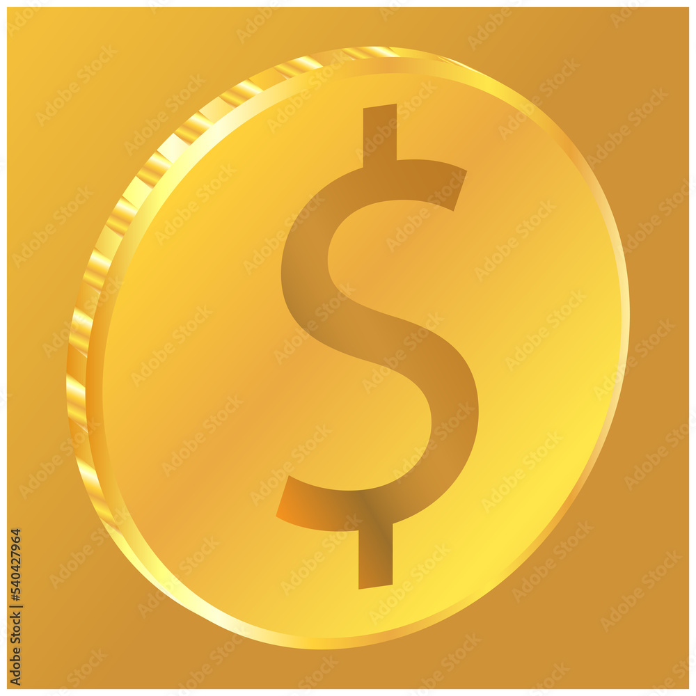 3D money dollar coin icon, illustration. suitable for many purposes. 3D money dollar coin icon, illustration. suitable for many purposes.
