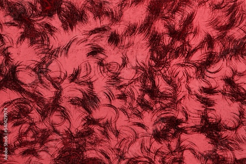 red old hair-like brushed plate texture - beautiful abstract photo background