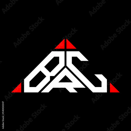 BRC letter logo creative design with vector graphic, BRC simple and modern logo in triangle shape.