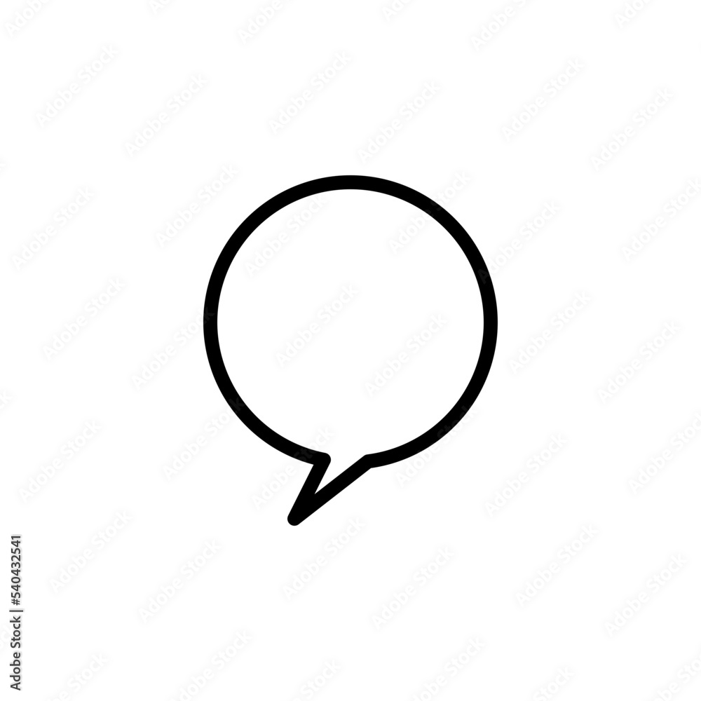 Circle bubble speech template Circle bubble speech template