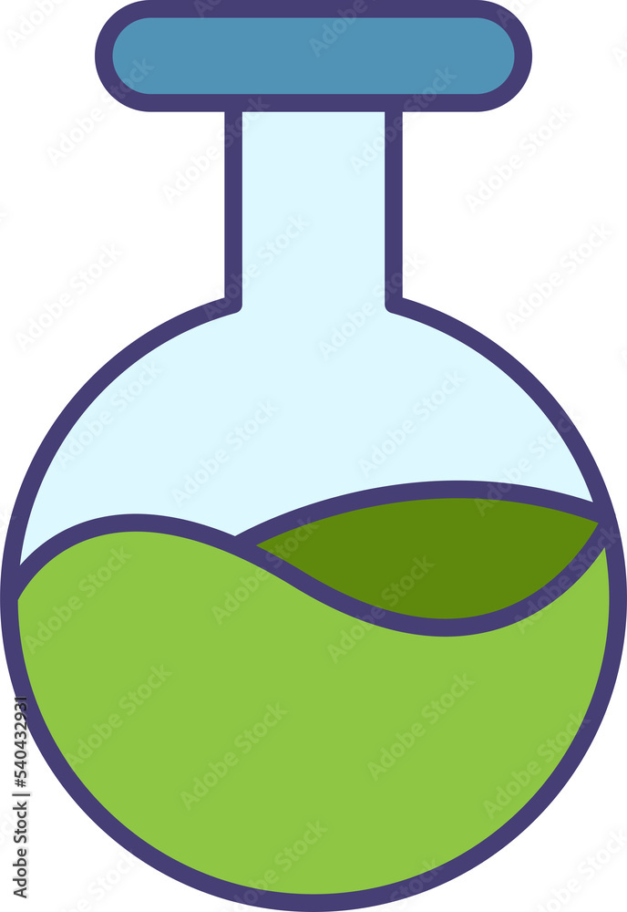 erlenmeyer flask icon illustration