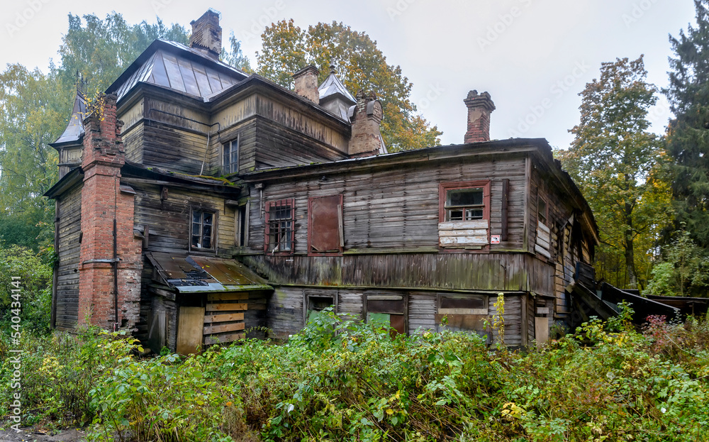 Messmacher's dacha in Shuvalovsky park. Messmacher's dacha in Shuvalovsky park.