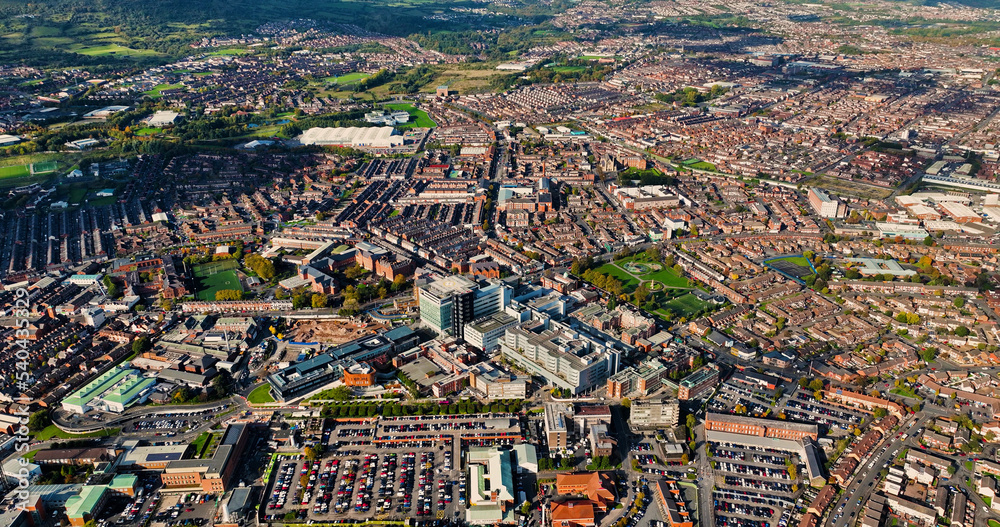 Aerial Photo of Royal Victoria Hospital Belfast Northern Ireland