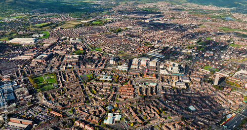 Aerial Photo of Residential homes in Belfast City Northern Ireland