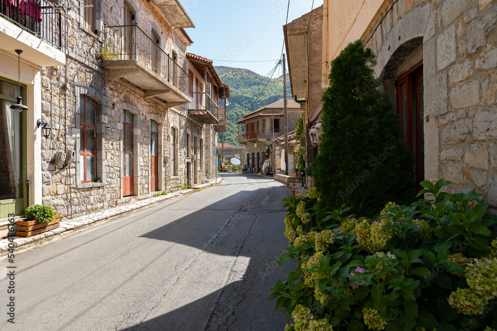 Lagadia village in Arcadia, Greece