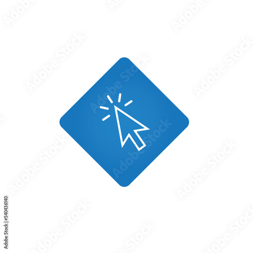 Computer mouse click icon. Vector illustration.