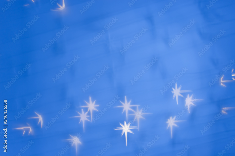 Bokeh as lights white stars on blue background, abstract winter wallpaper  with optical blurred pattern. Christmas or New Year fon, abstract starry  sky as backdrop, aesthetic blur background Stock Photo | Adobe
