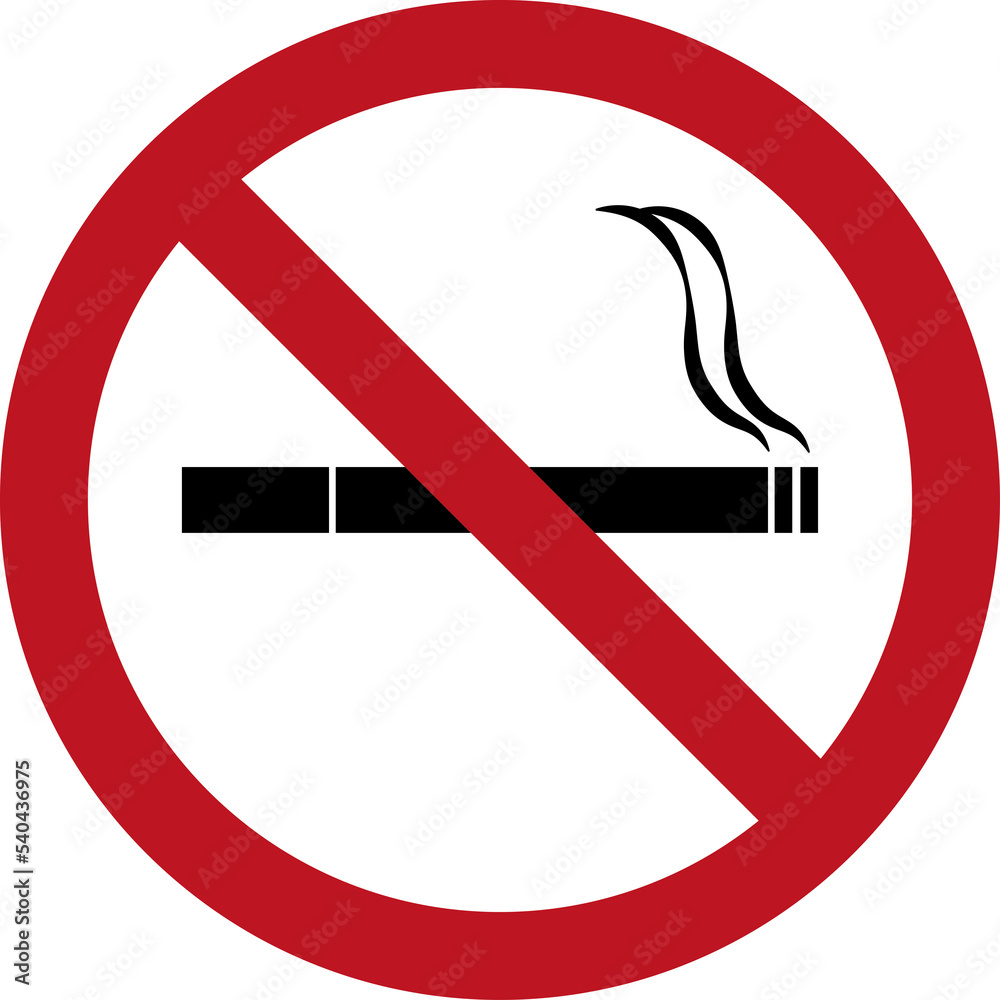 No smoking sign illustration, transparent backgrounds No smoking sign illustration, transparent backgrounds