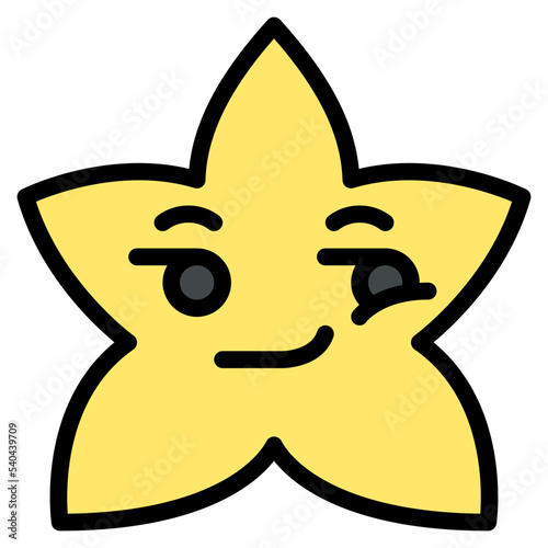 smirking star emoji