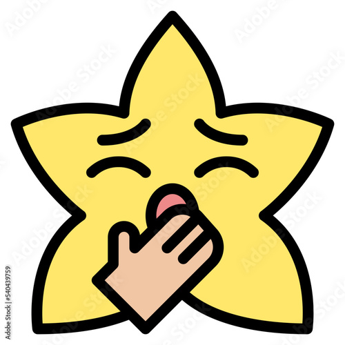 yawning star emoji