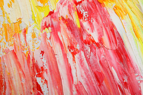 Beautiful strokes of colorful oil paints as background, closeup