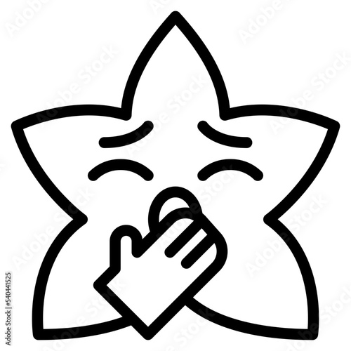 yawning star emoji
