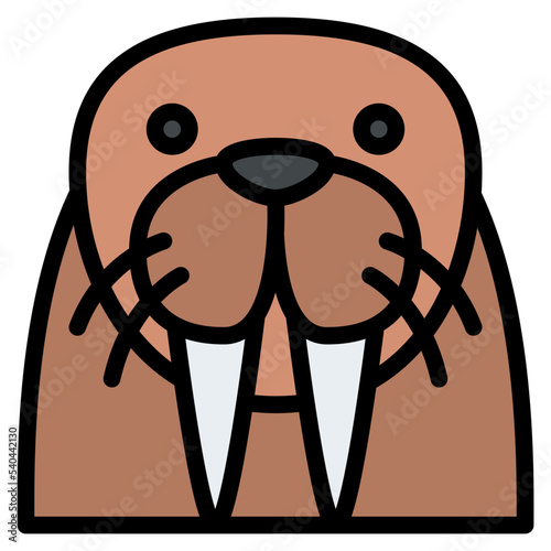 walrus animal face avatar zoo