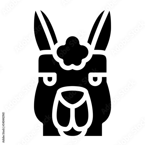 lama animal face avatar zoo