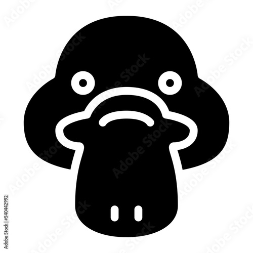 platypus animal face avatar zoo