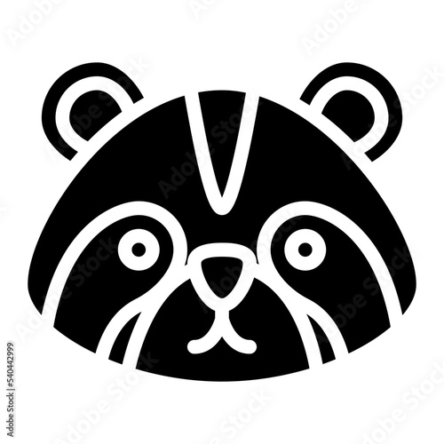 raccoon animal face avatar zoo