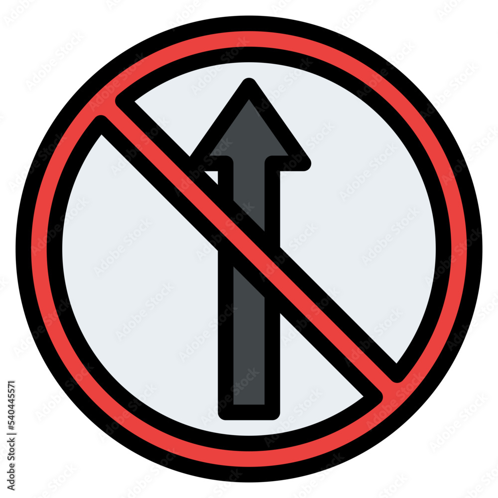 no straight ahead traffic sign no straight ahead traffic sign