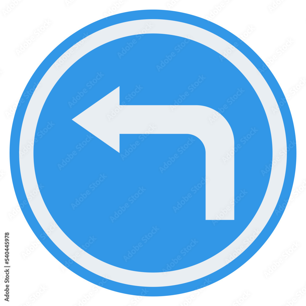 turn left traffic sign turn left traffic sign