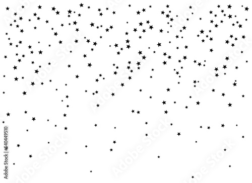 Confetti stars vector background. Starry texture on white background