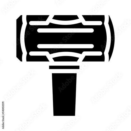 sledge hammer glyph icon vector. sledge hammer sign. isolated symbol illustration