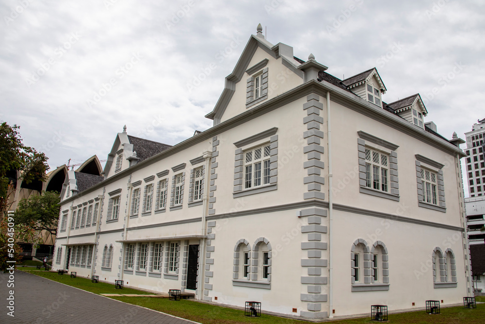 Kuching Malaysia 3rd Sep 2022: the exterior view of Sarawak State Museum. It is the oldest museum in Borneo. It was founded in 1888 and opened in 1891.