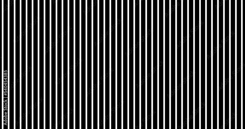 Transition opening animation. Abstract CGI motion graphics and animated transition mask template. Stripes transition with white and black color.